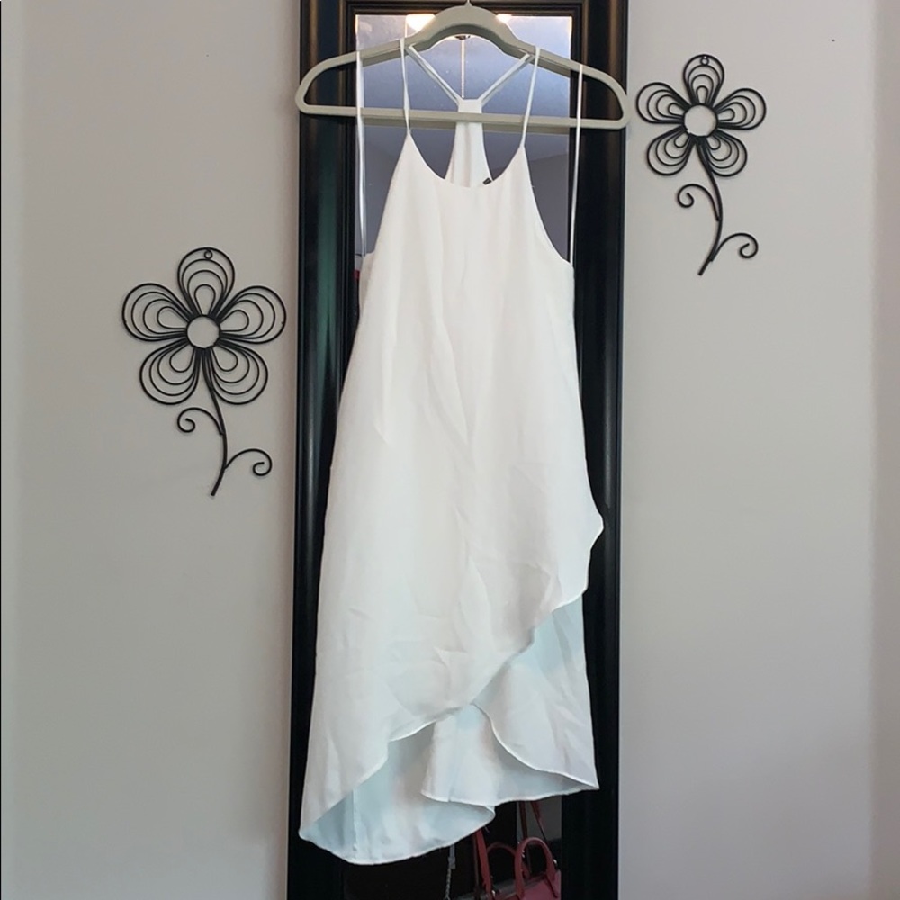 White layered dress